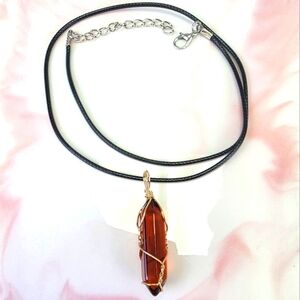 Natural Stone Pendant Necklace